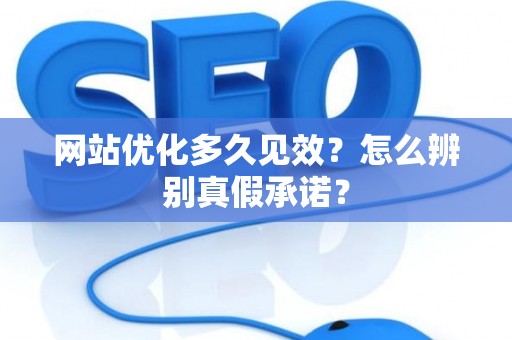 网站优化多久见效？怎么辨别真假承诺？