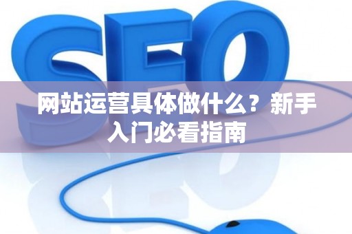 网站运营具体做什么？新手入门必看指南