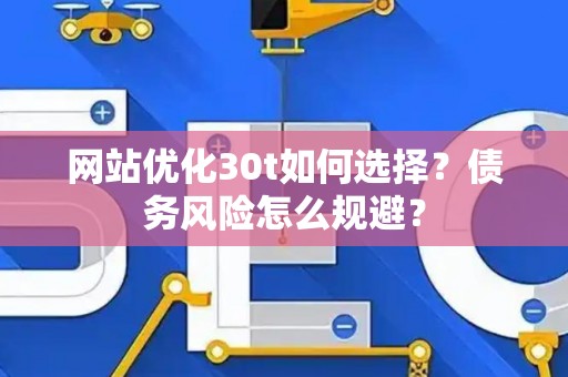 网站优化30t如何选择？债务风险怎么规避？